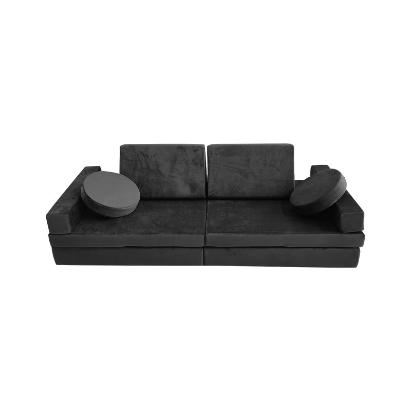 China Micro-Suede Modular Sectional Couch Play Sofa Set With Waterproof Inner Liner on sale