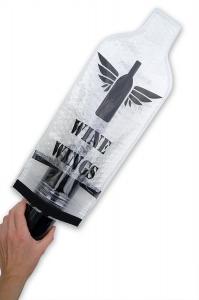 Best NEW PVC Plastic Protective Wine Bubble Skin Bag for Wine Bottle Protector. transprent PVC Material wholesale