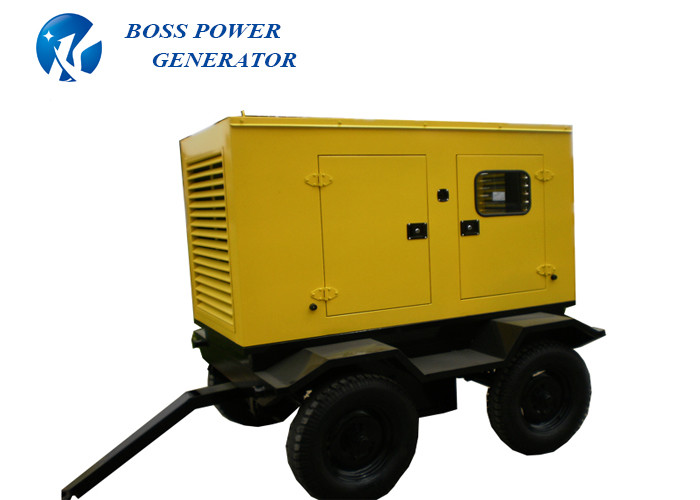 Best 2 Wheel Mobile Diesel Generator , Mobile Electric Generator Remote Controllable wholesale