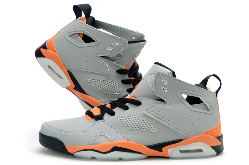 China Wholesale cheacp Nike Air Jordan 6 Retro shoes Men's footwear grey/orange 029 on sale