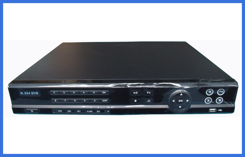 Cheap 24KHz 8 Channel network digital video recorder h.264 with 2 USB port for sale