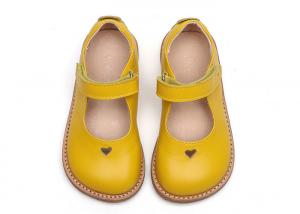 China Size Chart Stylish Kids Shoes Wear-resistant Outsole Real Leather Pretty OEM ODM on sale