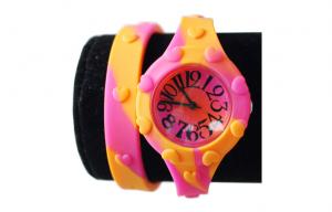 China Silicone Kids Quartz Watches Novel Girls Wrist Watch With Heart Embossed on sale