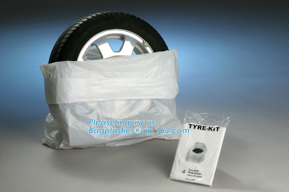 Best plastic tyre bag,large bag tire bags, disposable hdpe clear plastic pe tyre cover storage bags, printed flat bag PE Plas wholesale
