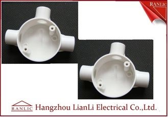 Best Three Way Round PVC Electrical Conduit Junction Box BS4568 Custom Made wholesale