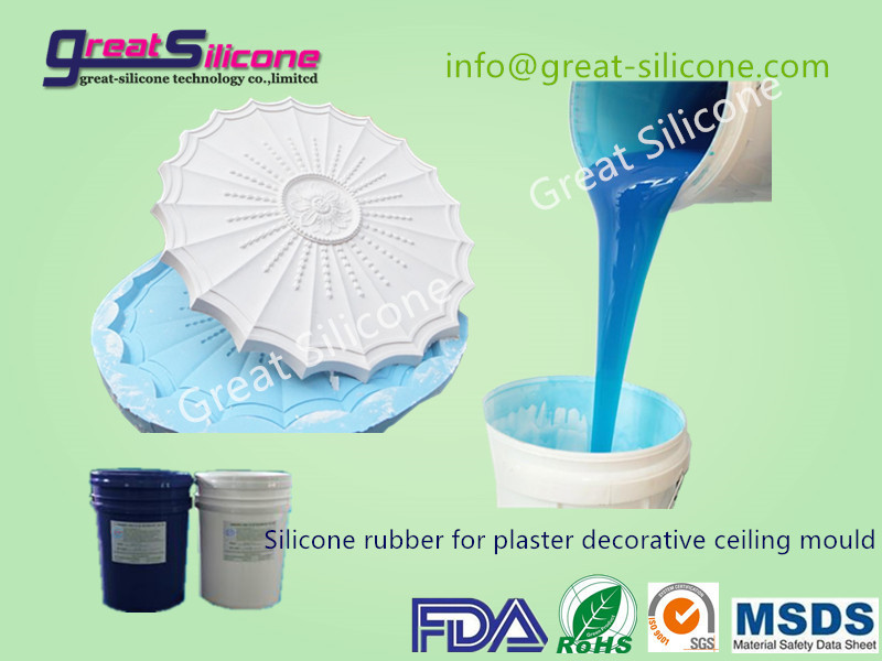 China Platinum cure Silicone Rubber RTV2 for Gypsum/Plaster Ceiling Domes on sale