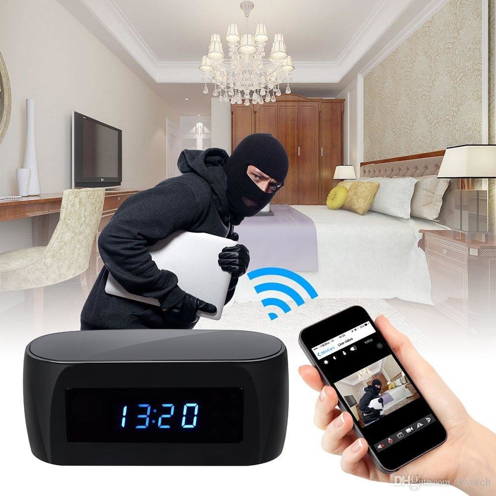 China Wholesale 1920*1080P Wifi Spy Clock Camera with Night Vision IP Camera Hidden P2P Cam Home Security Surveillance Camcord on sale