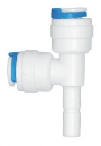 China Stem / Ping In Tee Adapter Quick Disconnect Water Hose Fittings ,  Blue Water Hose Connectors on sale