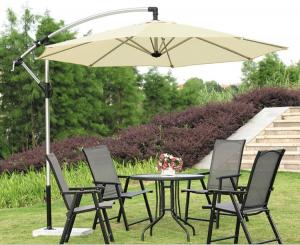 China Commercial Large Silver Side Mount Patio Umbrella , Contemporary Outdoor Umbrellas on sale