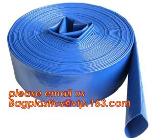 China Liquid PVC Layflat Discharge Tubing High Pressure Water Hose 40MM For Agriculture Project on sale