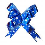China Plastic 19mm Gift Wrap Blue Pull Bows Butterfly Metallic Customized for sale