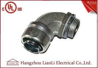 Best 1/2&quot; UL Listed Liquid Tight Malleable Iron Steel Lock Insulated Flexible Connector Galvanized 90 Degree wholesale