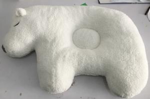 China White Bear Pattern Soft Seat Pad PP Cotton Filling For Baby BSCI Certification on sale