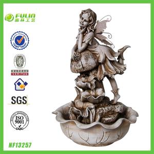 China Angel Resin Indoor Fountain Decoration on sale