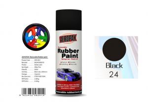 China Head Light Black Color Rubber Coat Spray Paint For Wheel Brushing APK-8201-24 on sale