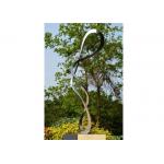 China Attractive Contemporary Art Stainless Steel Abstract Sculpture For Garden Decoration for sale