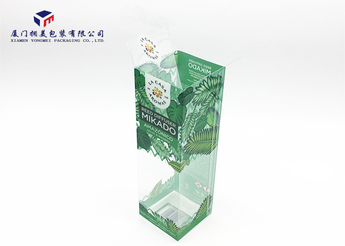 Best Transparent Rigid PET Plastic Box Offset Printing For Packing Reed Diffuser 23cm Height wholesale