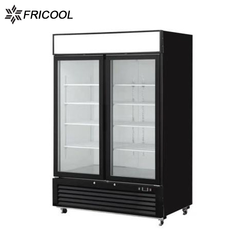 China Supermarket 2 Glass Door Merchandiser Refrigerator Cooler UL-471 NSF-7 on sale