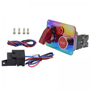 China 12V Red LED Racing Car Engine Start Push Button Ignition Switch Panel Toggle on sale