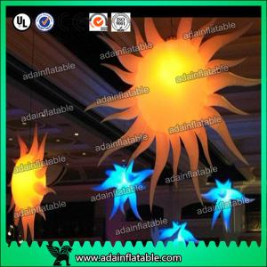 Best 2M 210T Polyester Cloth Customized Infatable Sun With LED Light wholesale