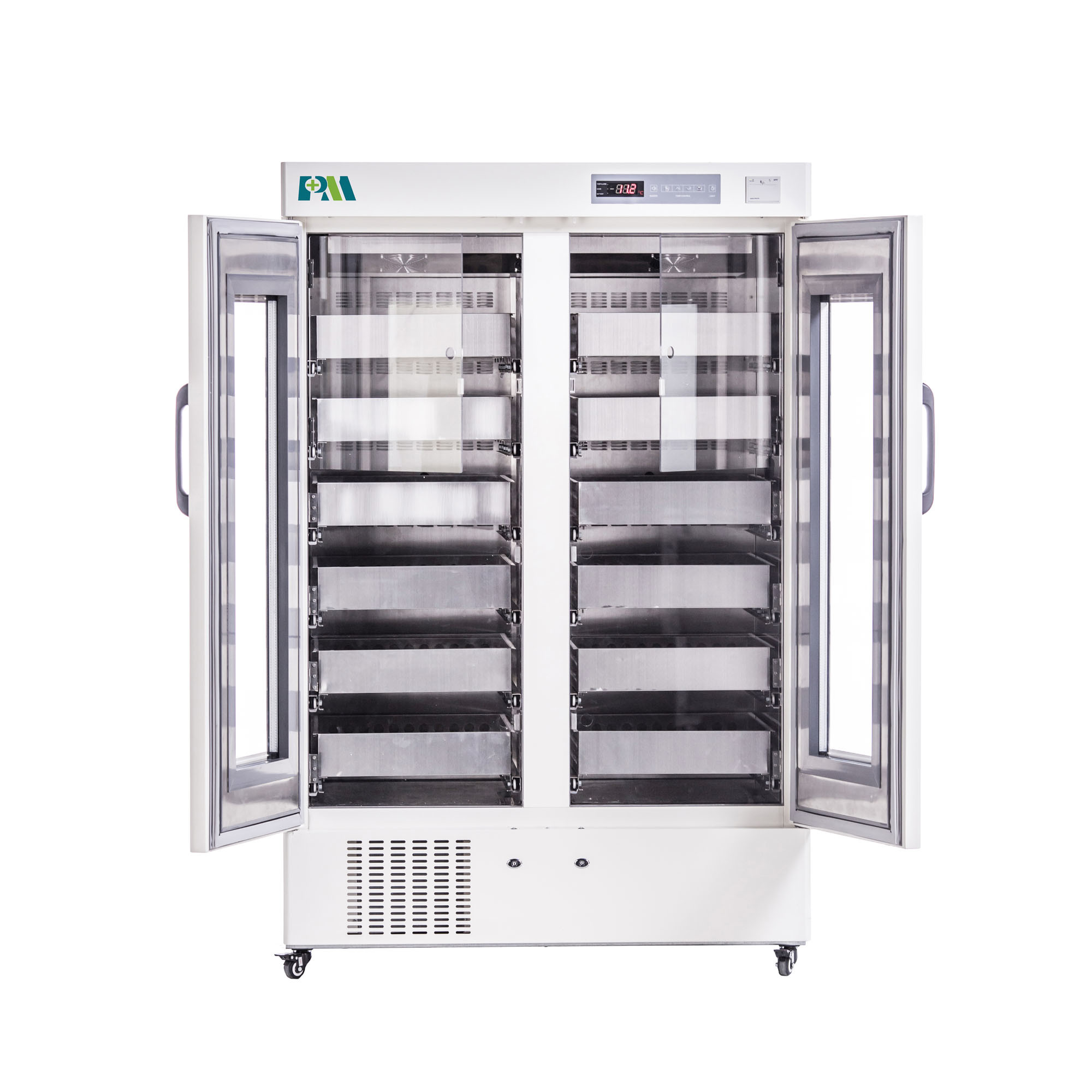 Cheap 1008L 12 Stainless Steel Drawers High Quality Blood Bank Refrigerators For Hospital Laboratory Equipment for sale