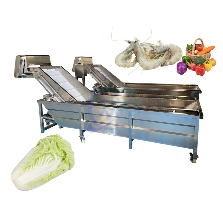 China Stable Fish Speed Cleaning Machine , Wear Resistant Automatic Vegetable Washer on sale