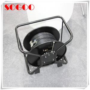 China Deployable Outdoor Fiber Patch Cable Tactical Fiber Optic Cable Reel 500 Meter on sale