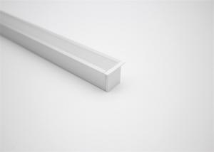 China Recessed Rigid LED Lighting Aluminum Extrusions For Curatin Wall / Flooring on sale