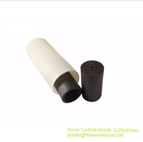 China Boron Carbide B4C Sand Blaster Blasting GUN Nozzle TIP L35*D20*d8mm on sale