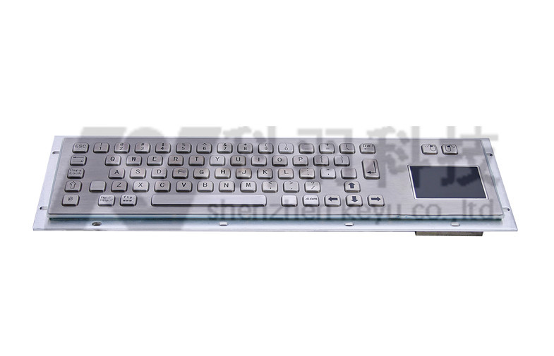 China Custom Industrial Backlit Keyboard With Touchpad , 66 Metal Key For Outdoor on sale