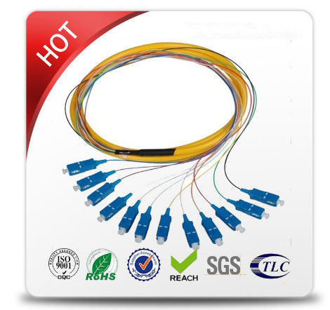 Cheap 24 / 48 Core Fiber Optic Patch Cord Low Smoke Zero Halogen Cable Outer Jacket for sale