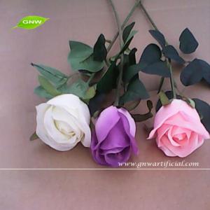 GNW FLS11 Cheap Wholesale Artificial Flowers Buy from Alibaba Fabric Indian Rose Flower