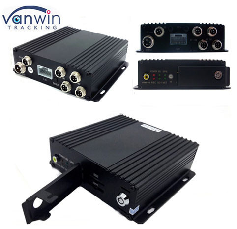 China 4 Channel Vehicle WI-FI Video / Audio SD Card DVR Camera System with Bus Router on sale