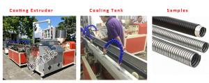 High Temperature Resistant PVC Coated Metal Corrugated Pipes Production Line
