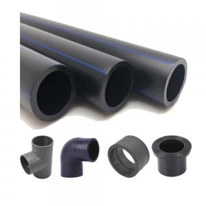 China hdpe pipe and fittings dimensions size prices elbow on sale
