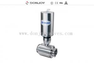 China FDA / ISO Pnuematic direct Manual ball valve with Clamped Connection on sale