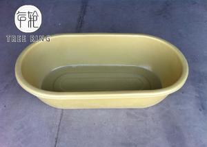 China 50 Gallon Roto Molding Round Trough Poly Oval Stock End Tank With Fitting For Ranching Used on sale