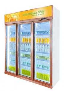 China Beer Milk Beverage Wine Liquor Drink Chiller Cooler Supermarket Refrigerator on sale
