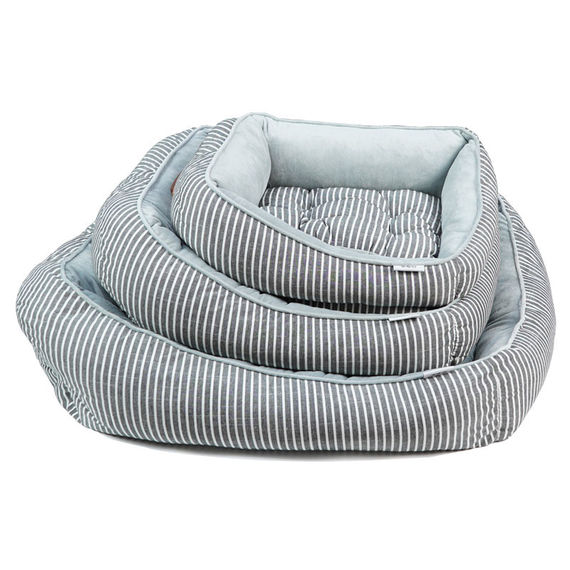 China Gray Thick Memory Foam Dog Bed OEM Orthopedic Dog Crate Mat on sale