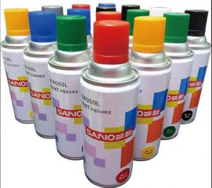 China fast dry  auto  acrylic Aerosol spray paint  ,transprant  and other colors , SANO brand  ,400ml ,238G on sale