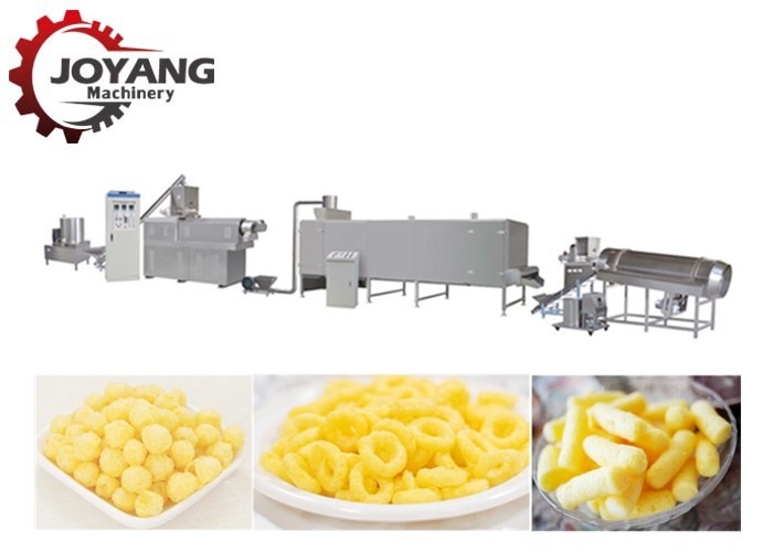 Automation Corn Puff Snack Extruder Machine 150 - 500 Kg/Hr