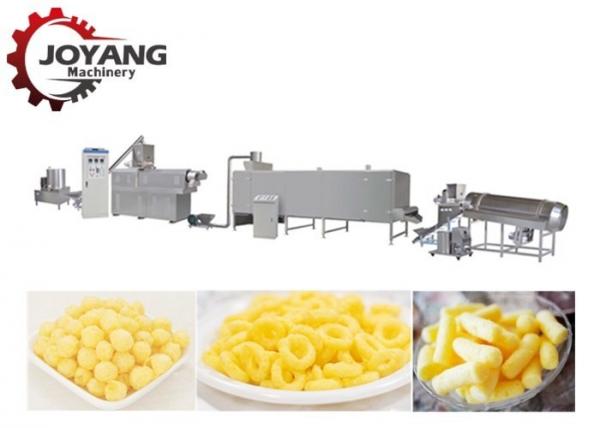 Cheap Automation Corn Puff Snack Extruder Machine 150 - 500 Kg/Hr for sale