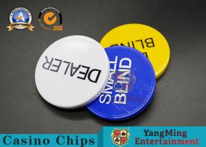 China Melamine Casino Game Accessories Three Piece Set Poker Dealer Button on sale