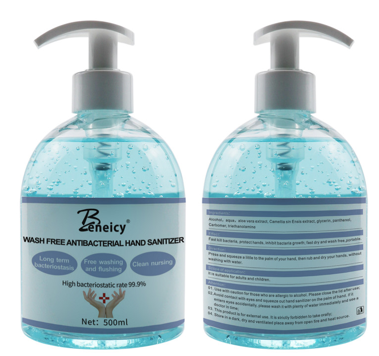 China OEM & organic & factory price hand wash anti-bacterial sanitizing hand gel sanitizer on sale