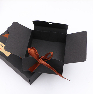 Best CE FDA Kraft Paper Mooncake Packaging Box With Ribbon wholesale