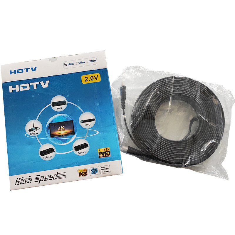 China High Speed 2.0 HDTV 10m 15m 4K 3D Flat HDMI Cable on sale