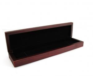 China Recyclable Long Wooden Jewelry Box For Christmas Souvenir Watch Chain on sale