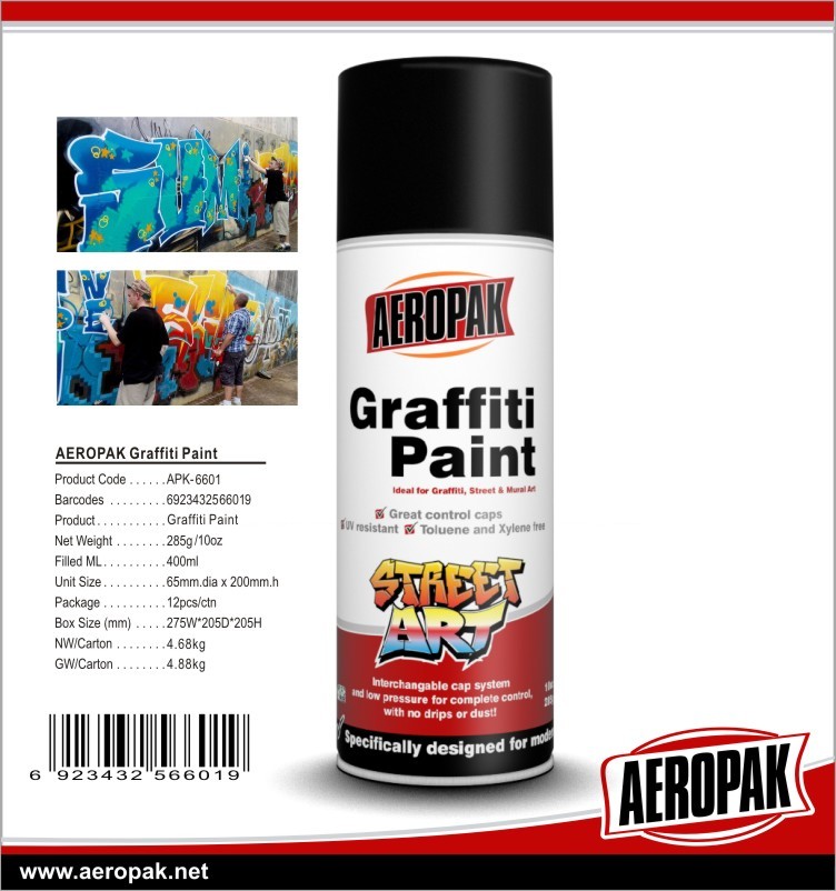 Graffiti Spray Paint / Aerosol Spray Paint Graffiti 400ml/ Free Sample Eco-Friendly Fancy Graffiti Spray Paints