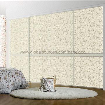 China Sliding Art Glass Wardrobes, Integrated Wardrobes, Sliding Doors with Soft Closing Function on sale
