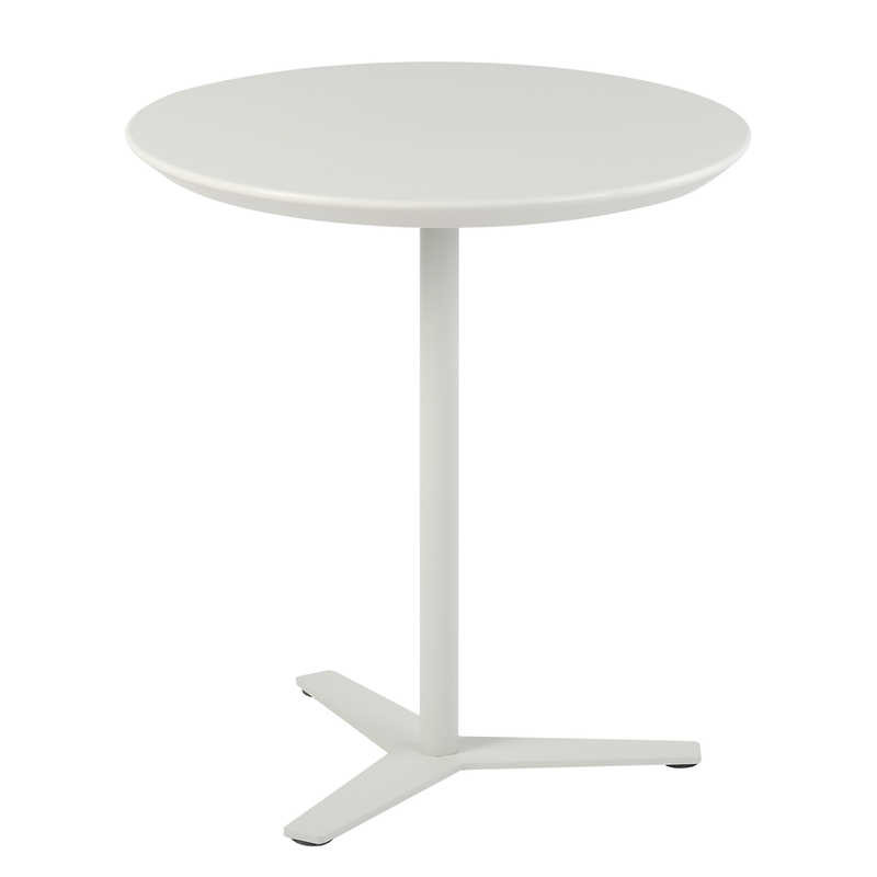 China Metal Leg White ABS Top Side Livingroom End Table H26.59 Inch on sale